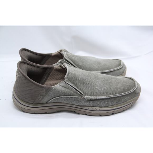 Skechers Expected Avillo Shoes Men's Size 12 Brown Relaxed Fit Slip-On - Picture 2 of 10